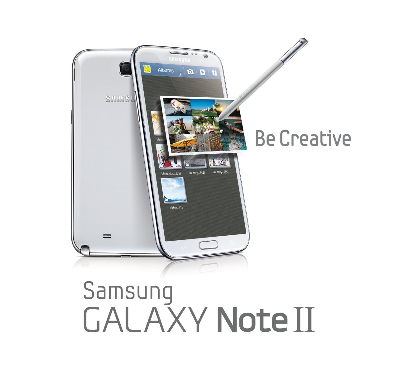 Samsung Galaxy Note II gris y blanco Modelo 3D  - .max .obj .lwo ...